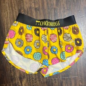 ChicknLegs Donut Print Running Shorts
